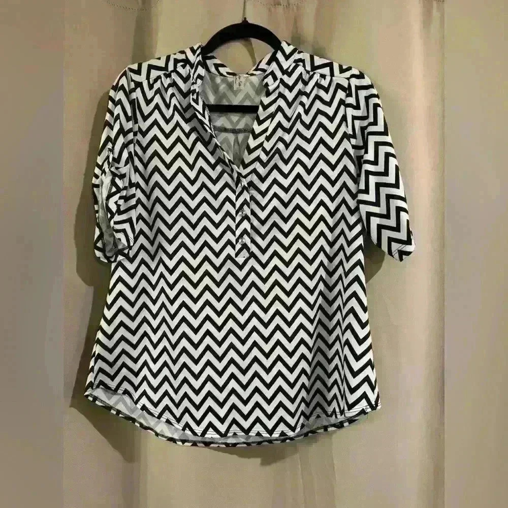 Women’s Navy Blue PerSeption Petite Blouse
